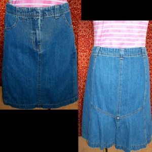 AUSTIN CLOTHING COMPANY knee length denim skirt